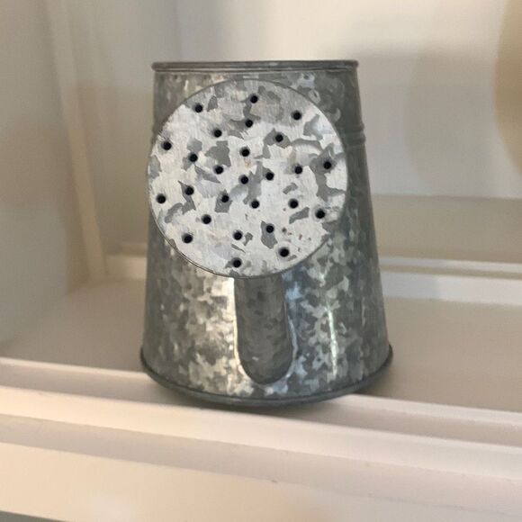 Galvanized Mini Watering Can - Picture 2 of 5